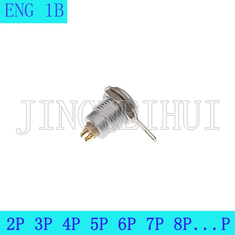 

ENG 1B 2/3/4/5/6/7/8/10/14/16 Pin Fixed Socket With Grounding Pin Locating Pin (G) Cable Weld Connector