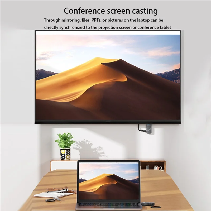 A13E-HD 5G Pemancar dan Penerima Nirkabel Untuk PC, TV, Proyektor, Mirroring Layar, Streaming Video Lancar, Pengaturan Mudah