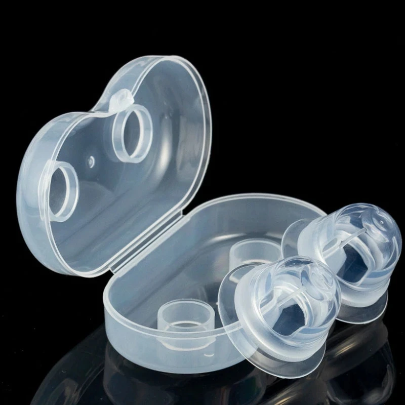 2PCS Silicone Nipple Sucker Orthosis Painless Nipple Suction Cup Puller Adult Supplies Portable Women Nipples Shield Corrector