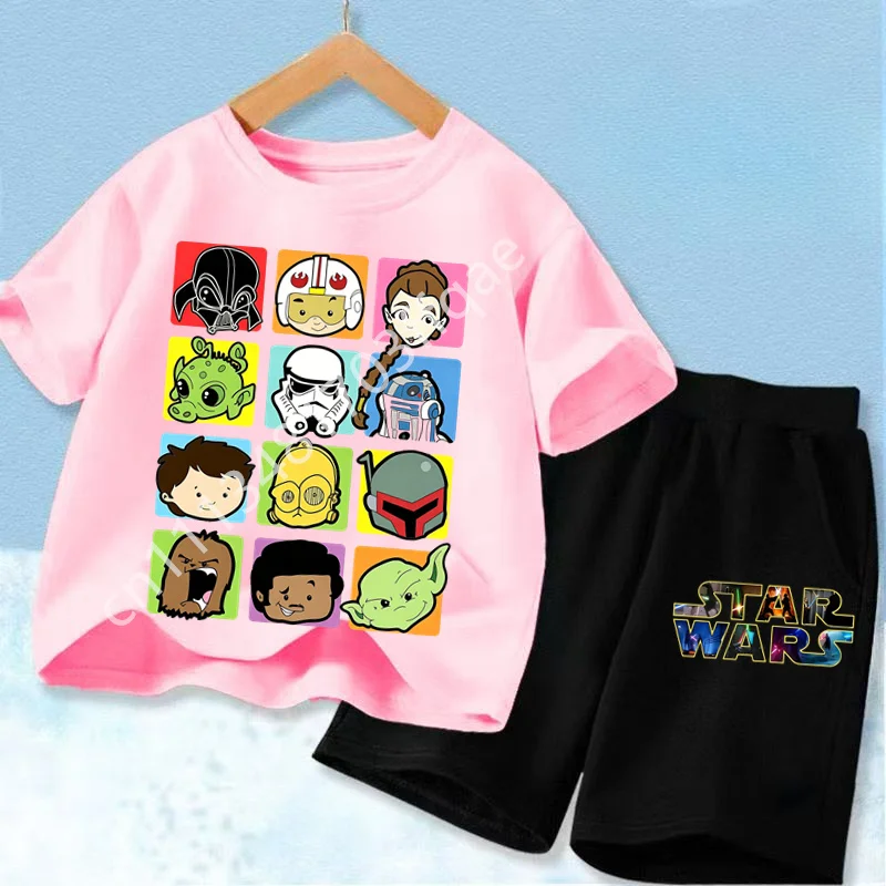 The Mandalorian - Gift for 3-12 Year Boys and Girls 2026 Star Wars Summer Fashion Unisex Baby Yoda Short-Sleeve Set - view 6