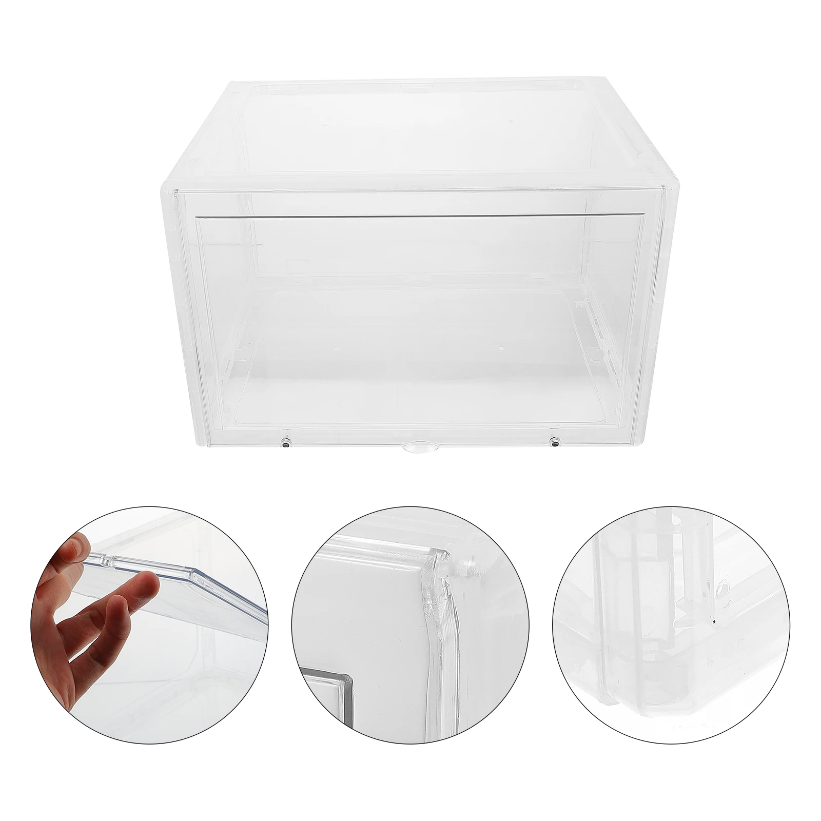 

Plastic Shoe Boxes Stackable Storage Containers Transparent PP Material Shoes ganizer Home Bedroom Dorm ShoeStore Neatly ganized