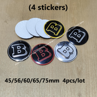 Modified wheel hubcap B logo Emblem Badge sticker for BRABUS W464 G63 G65 W463 G500 G350 W213 W204 W205 W253 W210 W211 W220