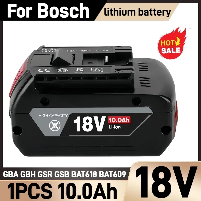 

Для аккумулятора Bosch 18 В, 12 Ач, для Bosch 18 В Professional GBA GBH GSR GSB BAT618 BAT619 BAT607 BAT609 BAT620 Сменный аккумулятор