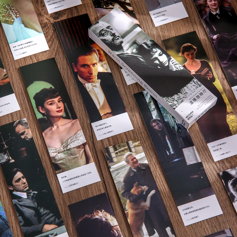 30 ورقة لكل صندوق إشارات مرجعية ذات طابع ذو مناظر طبيعية خلابة، علامات قراءة مجلة يمكنك صنعها بنفسك، مادة زخرفية متوافقة تمامًا، رسالة هدية