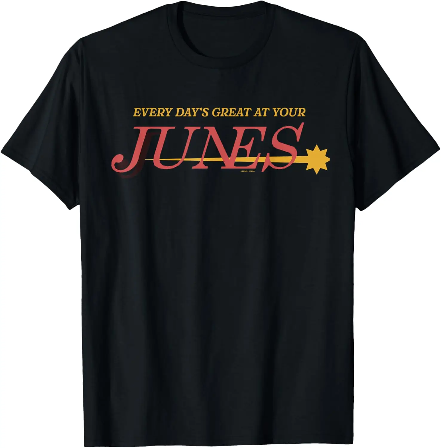 Persona 4 Golden: Every Day's At Your Junes T-Shirt 100% Cotton Trendy Y2K Short-Sleeve Tee-Soft, Quick-Drying,