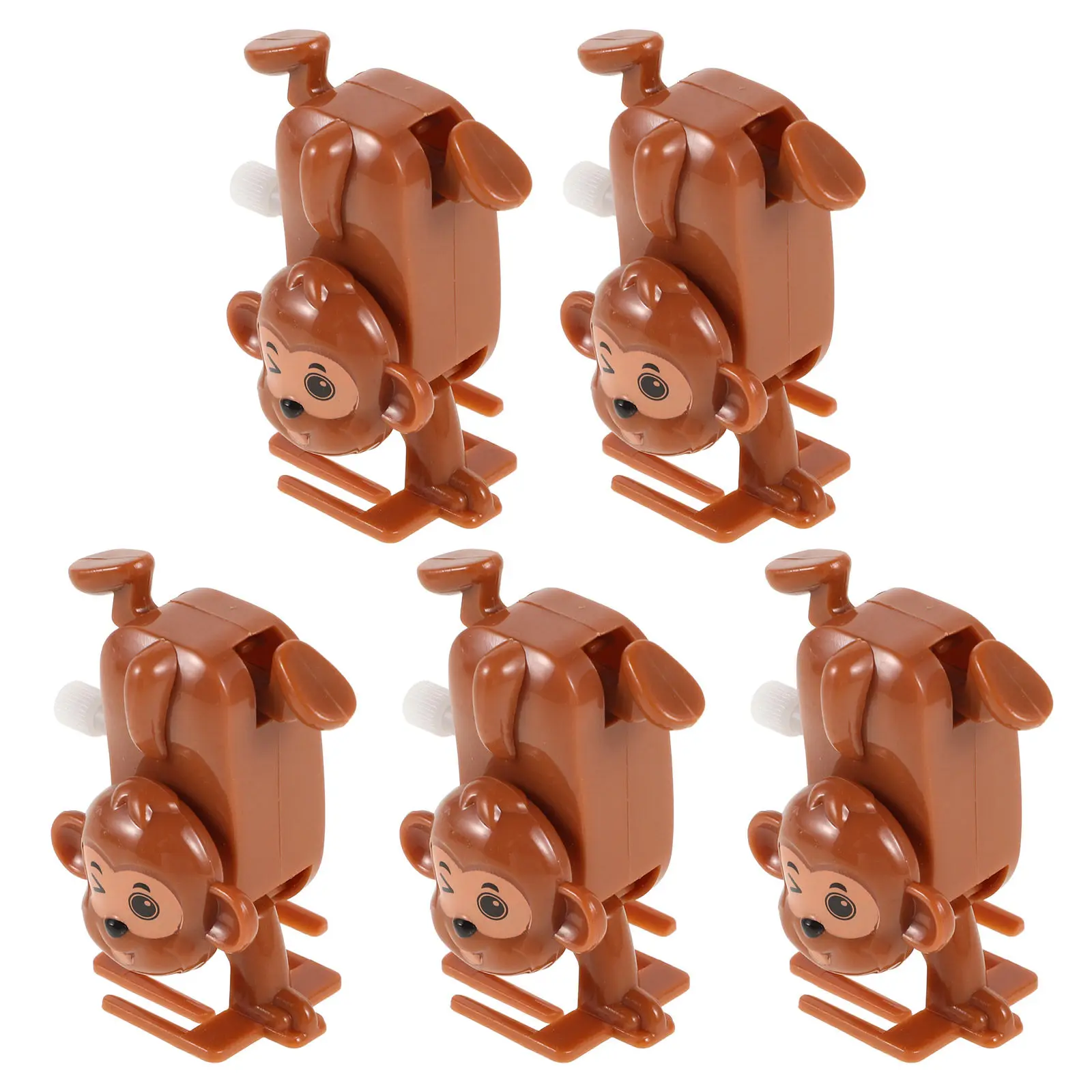 

5Pcs Wind Playthings Adorable Cartoon Crawling Clockwork Animals Portable Toddler Party Favors Classroom Prizes Bulk
