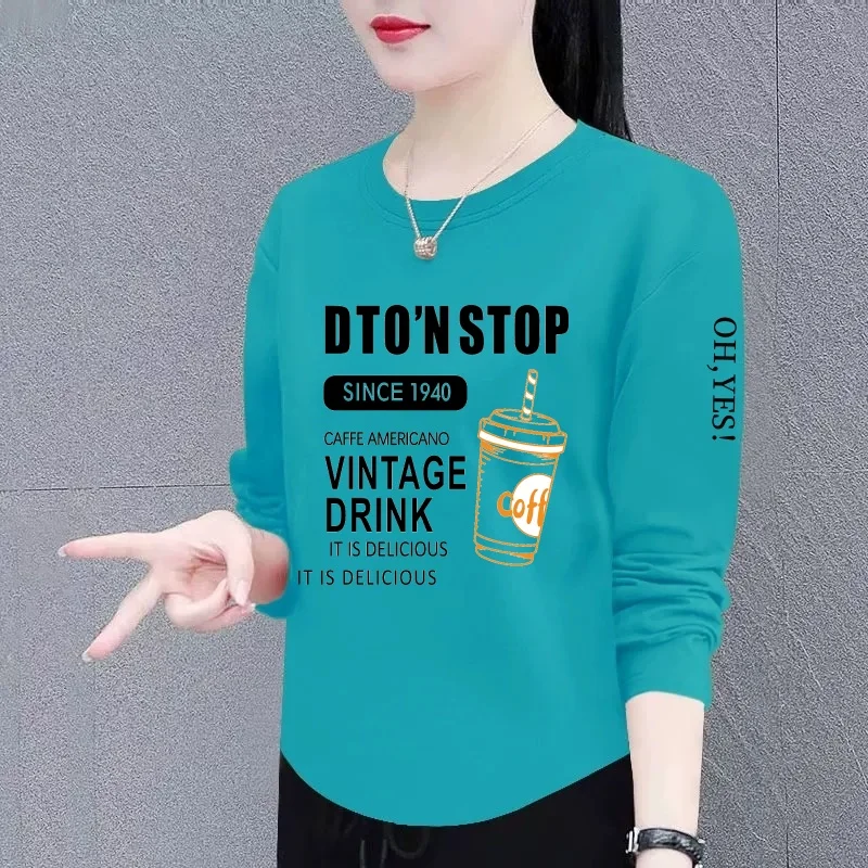 

Casual Loose Long Sleeve Sweatshirt for Middle-Aged And Elderly Women Anti-Aging Top Comfortable Leisure Outerwear Mom Clothes