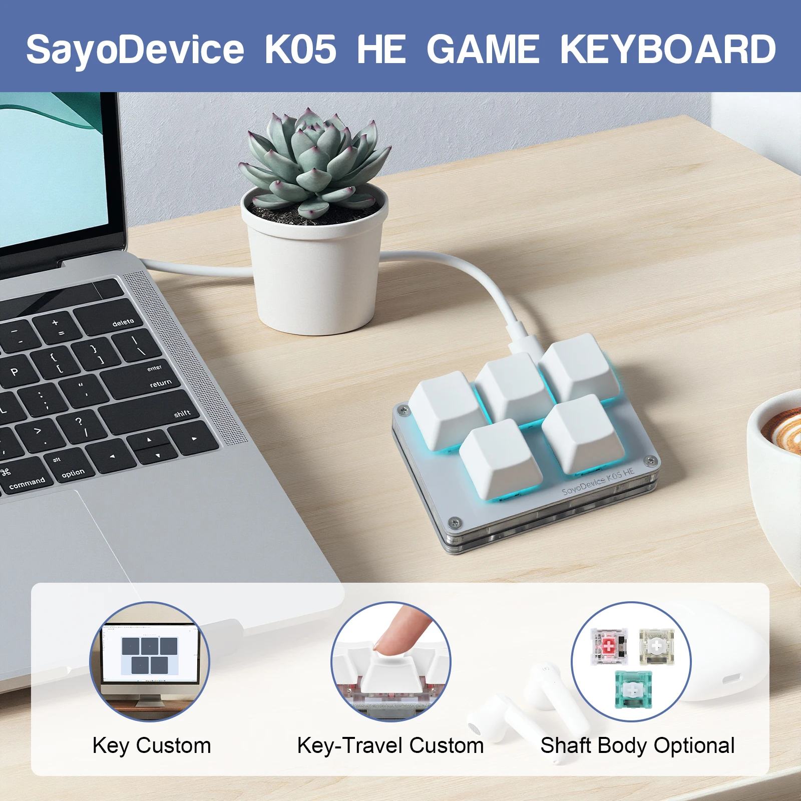 SayoDevice K05 HE Rapid Trigge - Laptop Accessories Rgb review and price