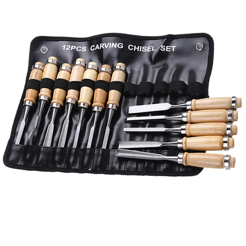 

1 Set Carving Knife Woodworking Carving Chisel Carving Knife Set Hand Carved Flat Chisel Woodworking Carpentry Tools