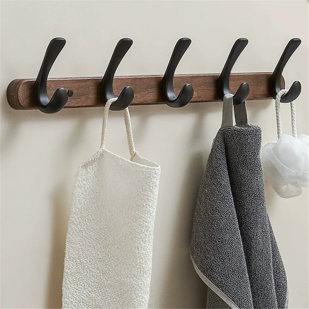 

Robe Hook,Clothes Hook,Kitchen Hooks, Wood and Aluminum Towel Hanger Wall Mounted Towel Hooks kitchen hooks bathroom accessories