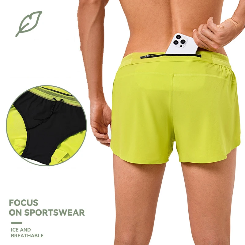 Ultra Lightweight Breathable Sweat Wicking Racing Cycling Shorts Summer Marathon Running Shorts Outdoor Sports Men's Shorts