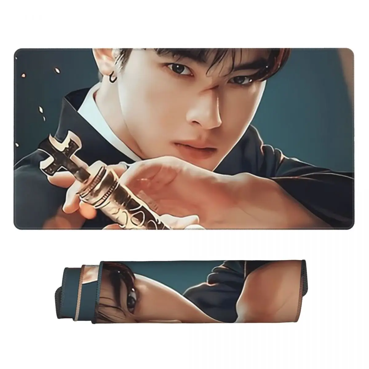 

Большой коврик для мыши Cha Eunwoo, коврик для геймеров, для ПК и ноутбуков, коврик для клавиатуры, компьютерный игровой коврик, офисные аксессуары, настольный коврик