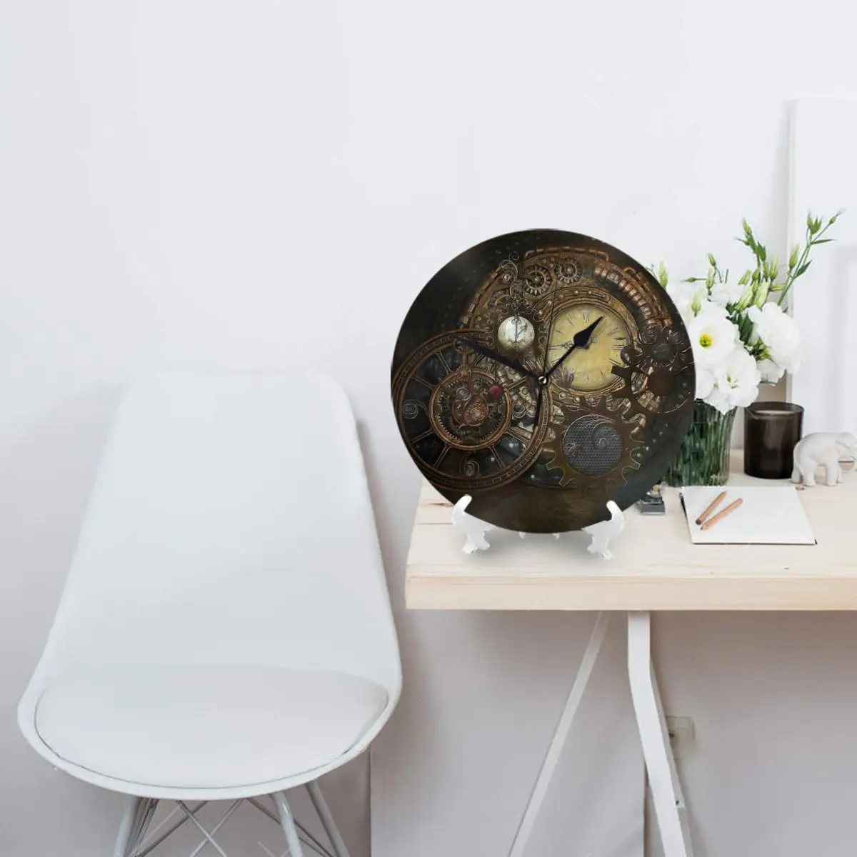Steampunk S Wall Clock Room Decoration Clock Must-have Ornament Round