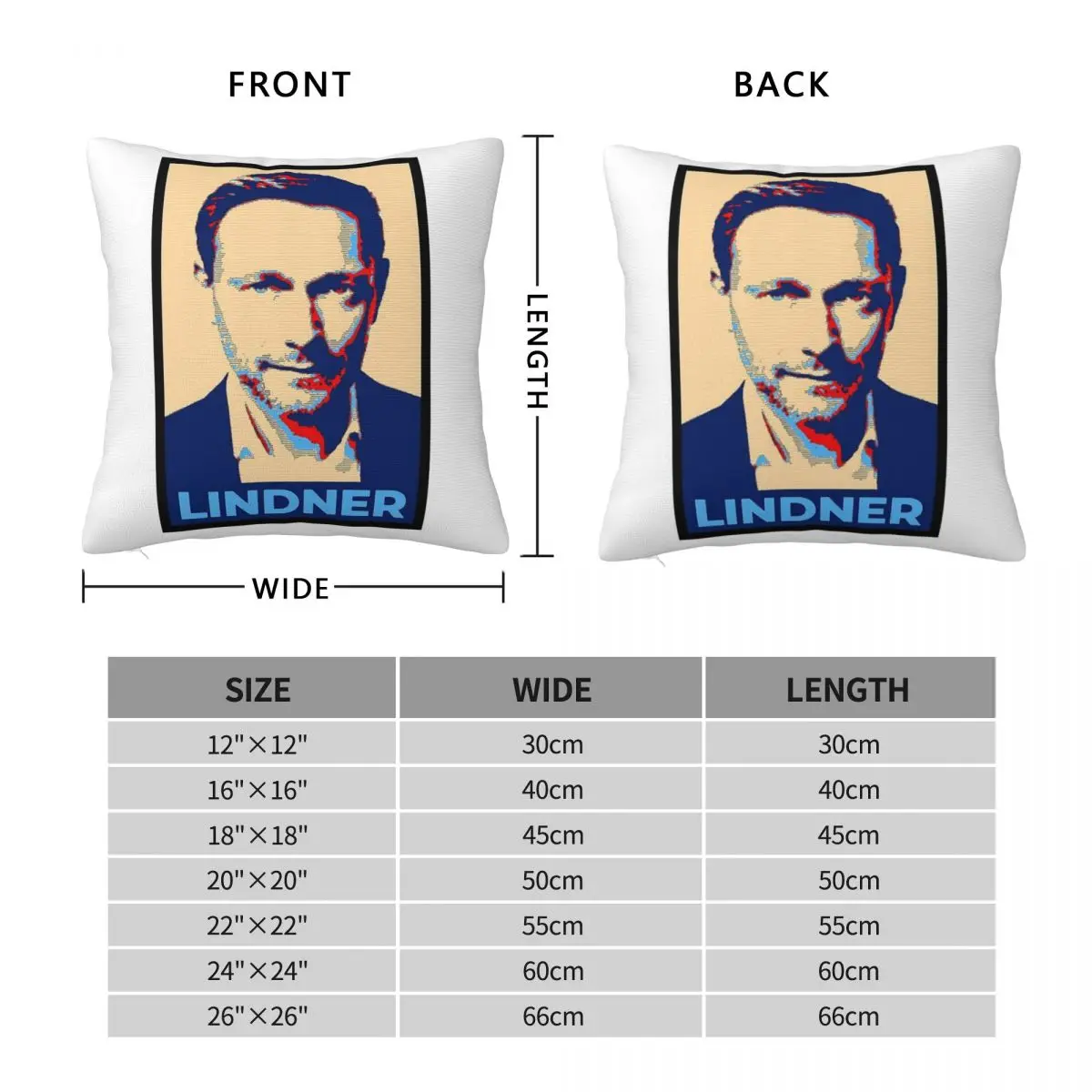 Christian Lindner Finance Pillowcase Polyester Linen Velvet Creative Zip Decorative Sofa Cushion Cover