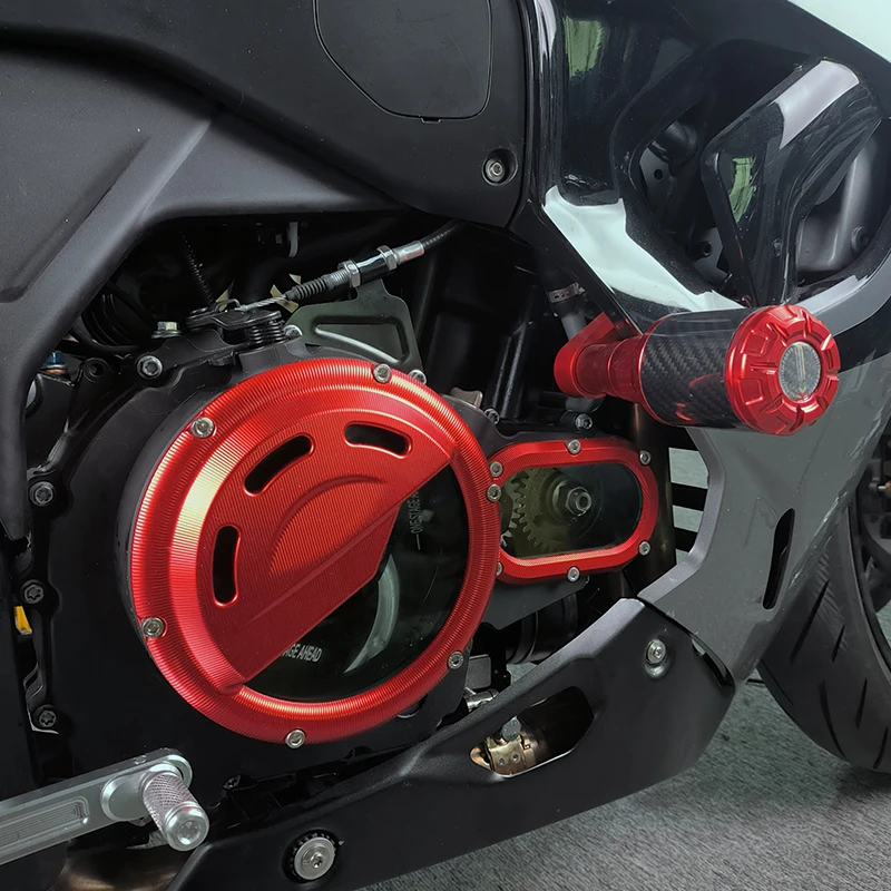 

SEMSPEED Motorcycle Engine Clear Clutch Cover For Benelli Leoncino 500 For QJmoto SRK 600RS SRK 600 Motorcycle Accessories