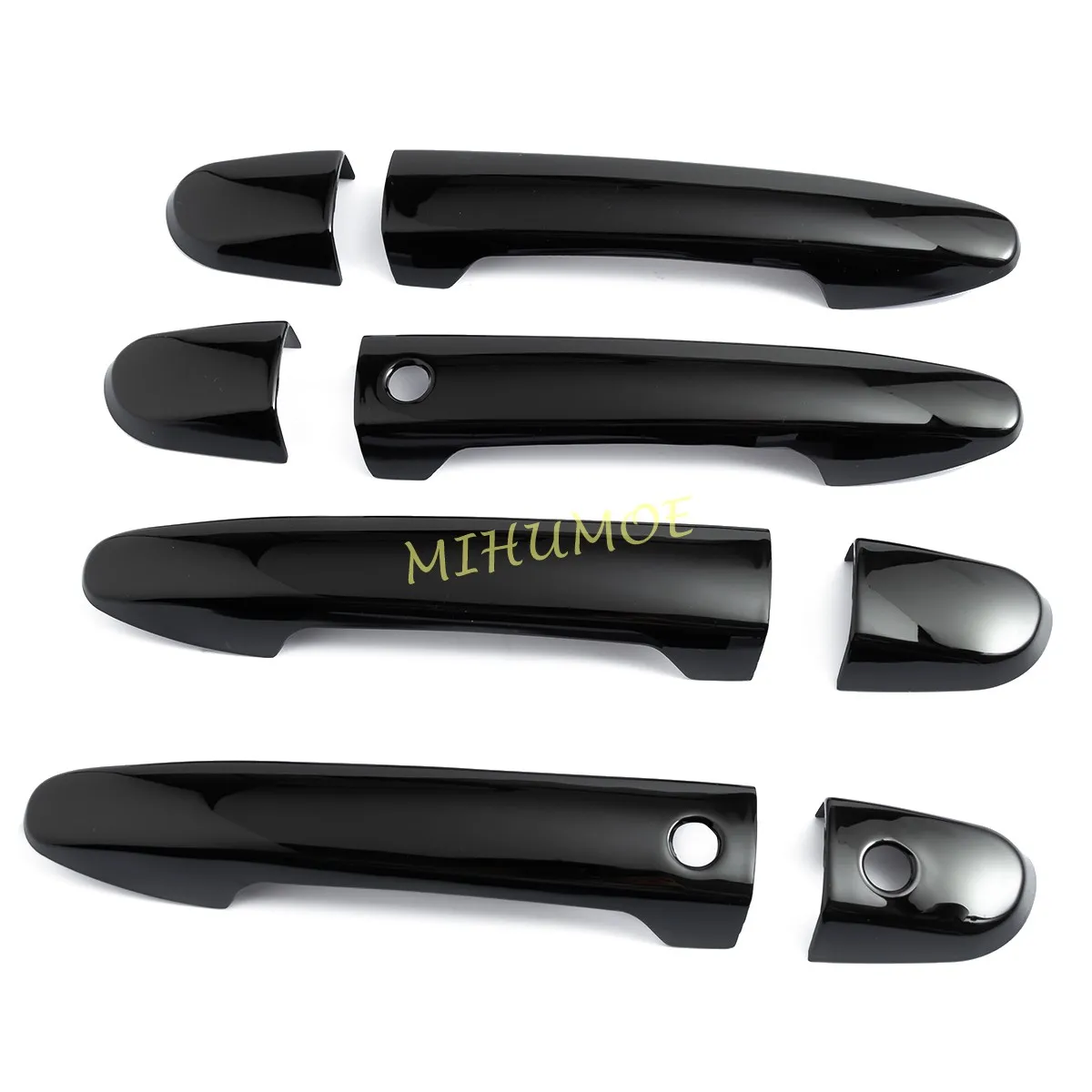Glossy Black Door Handle Strip Cover Trims w/ Keyless For Mazda 2 3 6 CX3 CX5 CX9 CX-3 CX-5 CX-9 DJ DL BM BN GJ GL DK KE KF TC view 2