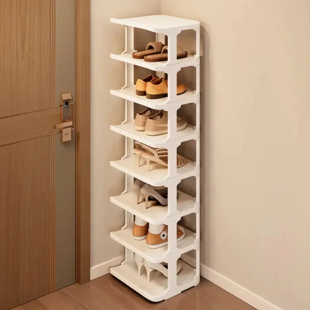 Shoes Rack Simple Multilayer Standing  Plastic Assembled Foldable Shelf Porch Storage Removable For Wall Corner Shoe Cabinets