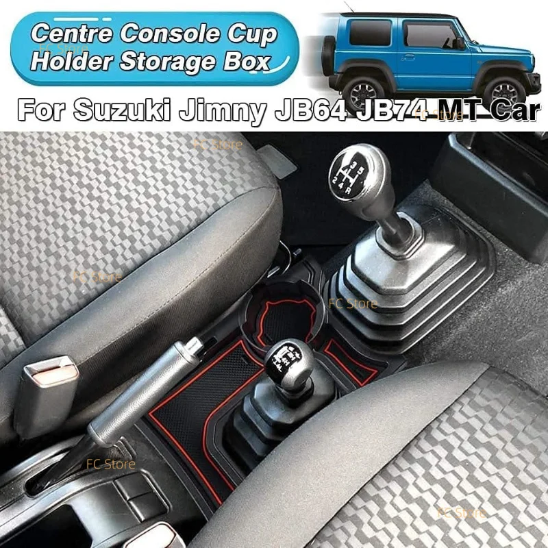 For Suzuki Jimny 2019-2023 JB64W JB74W MT AT Models Car Accessories Center Console armrest BOX Car Cup Holder Storage Box Parts