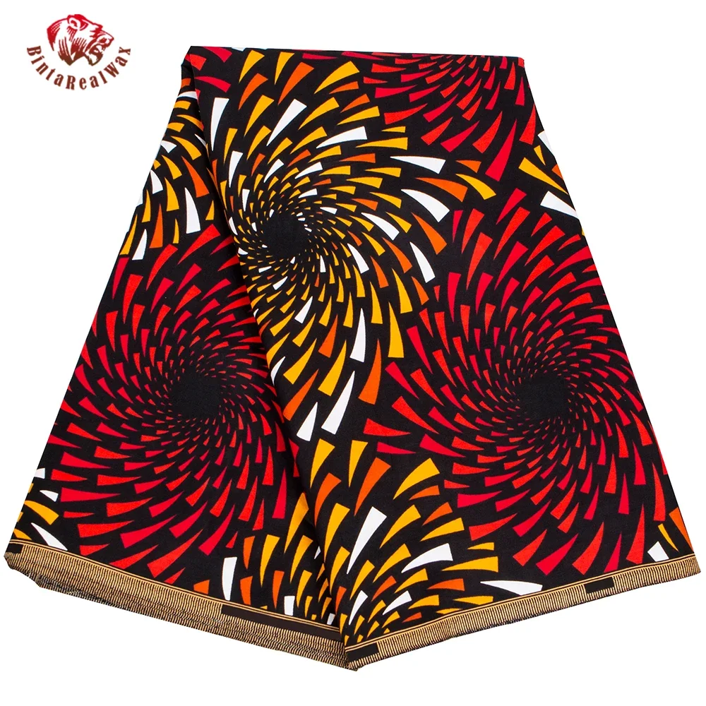 Wholesale Bintarealwax African Real Wax Prints Fabric Ankara Cotton Material High Quality African Fabric For Party Dress