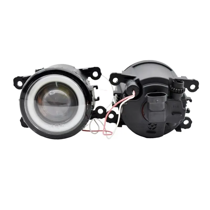 الأبيض LED الضباب الخفيف عين الملاك النهار تشغيل أضواء 1 زوج لسوبارو فورستر 2014 2015 2016 LED عدسة