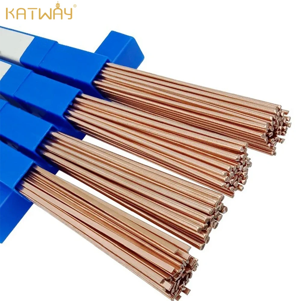 KATWAY Bronze Electrode Soldering Rod, Phosphorus Copper Electrode Welding Rod, 500mm Brass Welding Wire HH-AA76