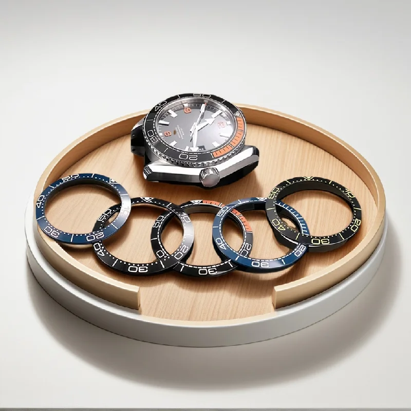 Высококачественный керамический безель для часов Omega Seamaster 300, круг, замена красочного светящегося кольца, аксессуары для часов 38/40/42 мм