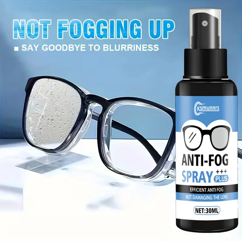 Fasilawei Portable Anti-Fog Spray: Multi-Use for Goggles/Glasses/Helmets/Car Glass, PVC Black Bottle, Vision Enhancer, Sleek
