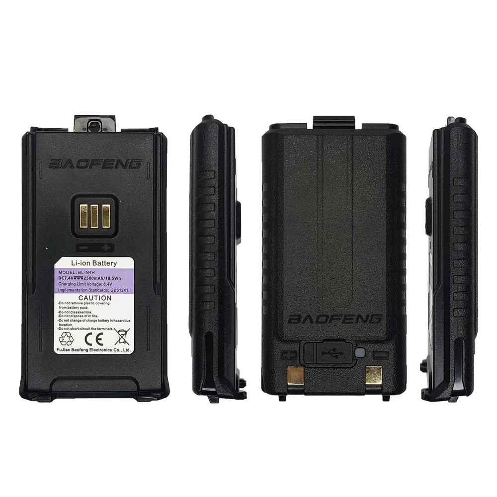 10 قطعة Baofeng UV5RH اسلكية تخاطب نوع C بطارية قابلة للشحن الاتصالات اللاسلكية اتجاهين راديو CB تلقي إمدادات الطاقة #3