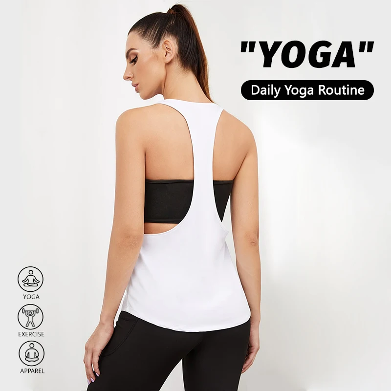 Damen-Sportweste mit Schriftzug, Schnelltrocknend, Ärmellos, Atmungsaktives Netzgewebe, Yoga-Sportbekleidung, Tennis-Uniform, Radsport-Anzug, Alltagskleidung