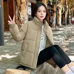 Winter 2025 New Down Coat Women Parkas Short Cotton-Padded Jacket Female Thick Warm Outwear Fashion Down Coat Loose Overwear Top