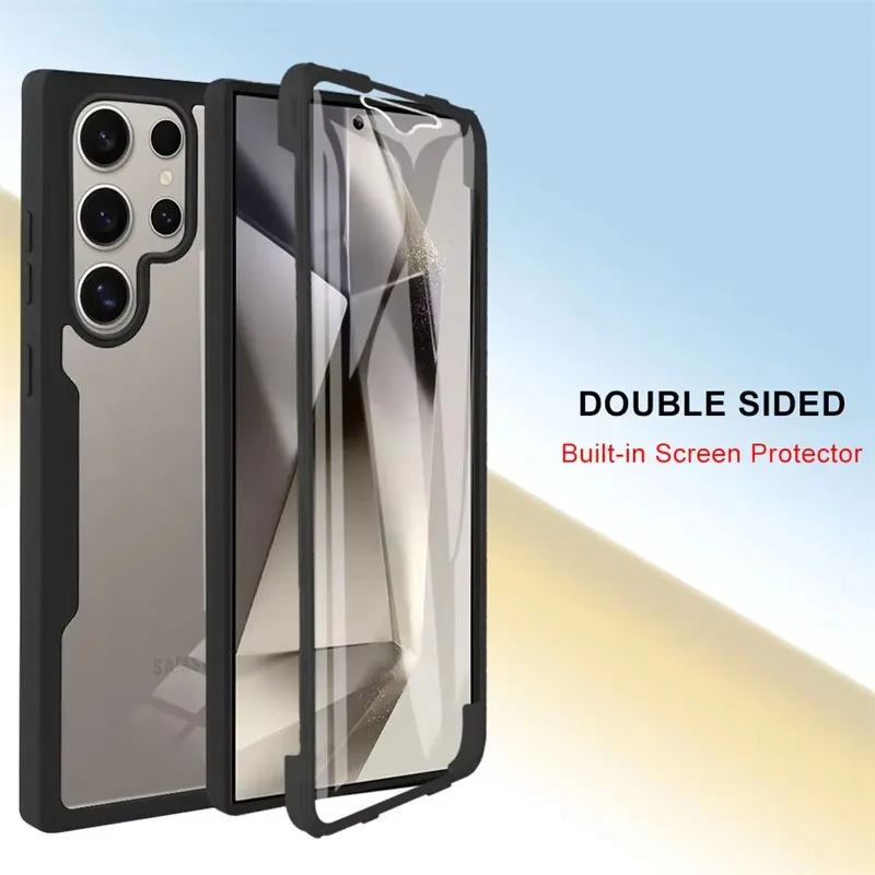 360° Full Shockproof Clear Screen Cover For Samsung Galaxy S25 Ultra 5G Case For Sumsung S25 Plus S 25 S25Ultra Funda Protection