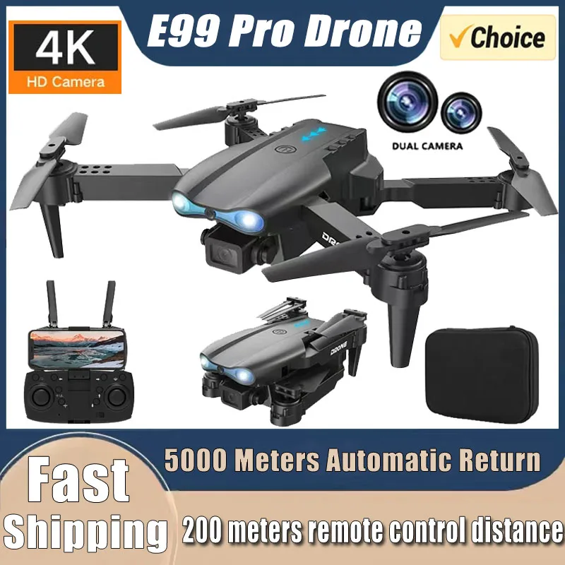 E99 Pro Drone Quadcopter Remote Control Handle Four Axis Aircraft HD 6K Photography UAV Altitude Fixation Helicopter Toys