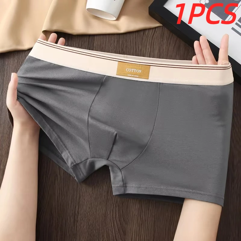 Men\'s Underwear Hombre Panties Boxershorts Comfortable Breathable Pure Cotton Underwear Sexy Underwear Solid Color Boxer Shorts