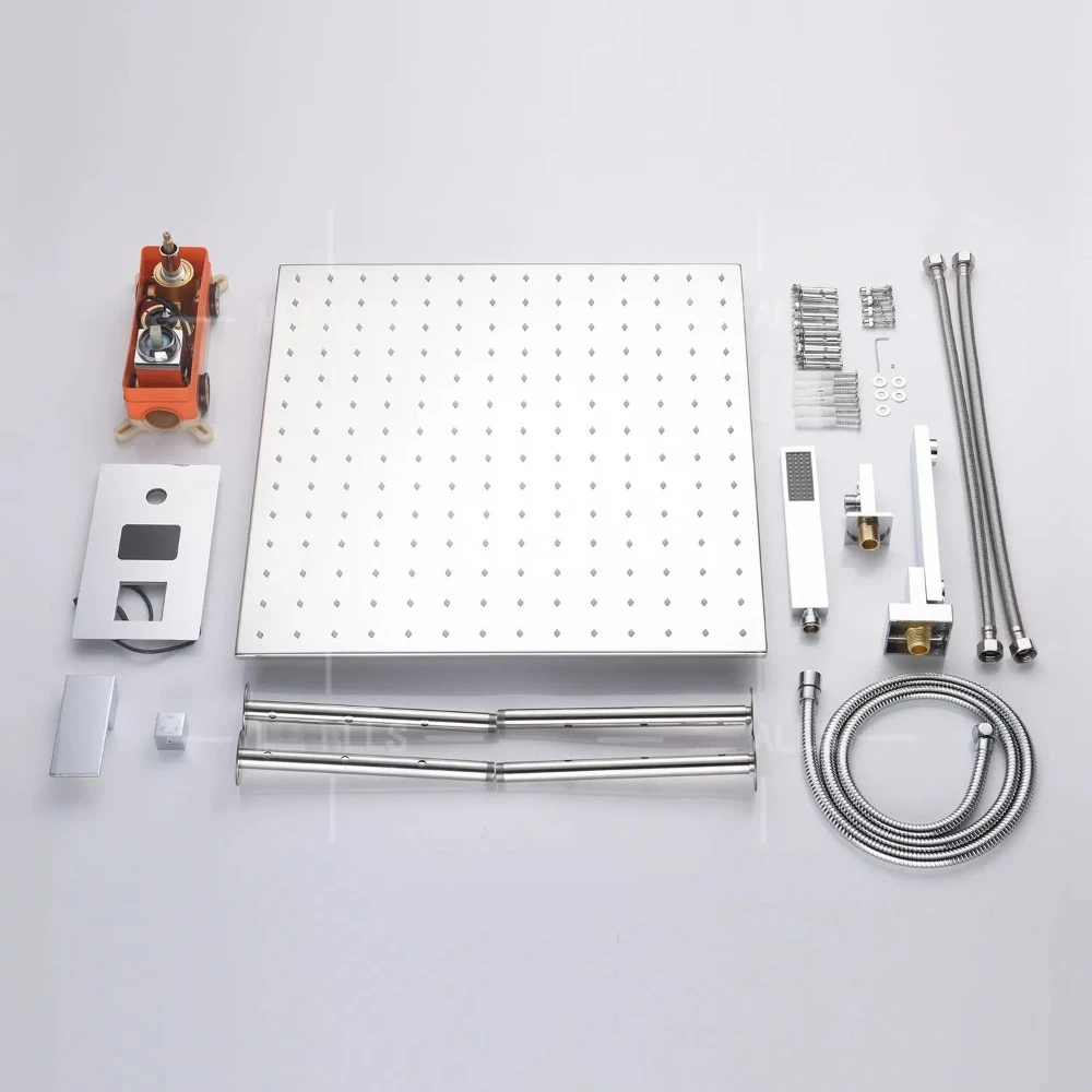 Embedded Ceiling Mounted Bathroom Shower Set System Shower Combo Set With Handheld Shower