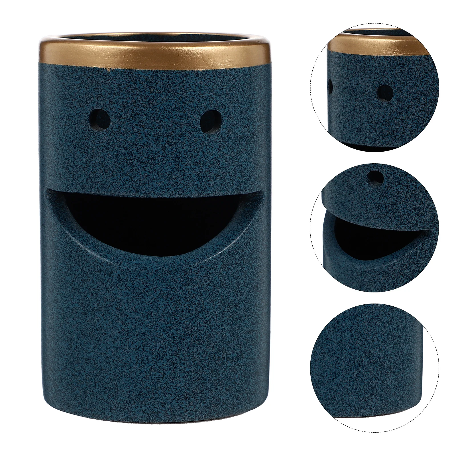 

1Pcs Pen Container Simple Desktop Pencil Holder Student Office Organizer Long-Lasting Resin Storage Box