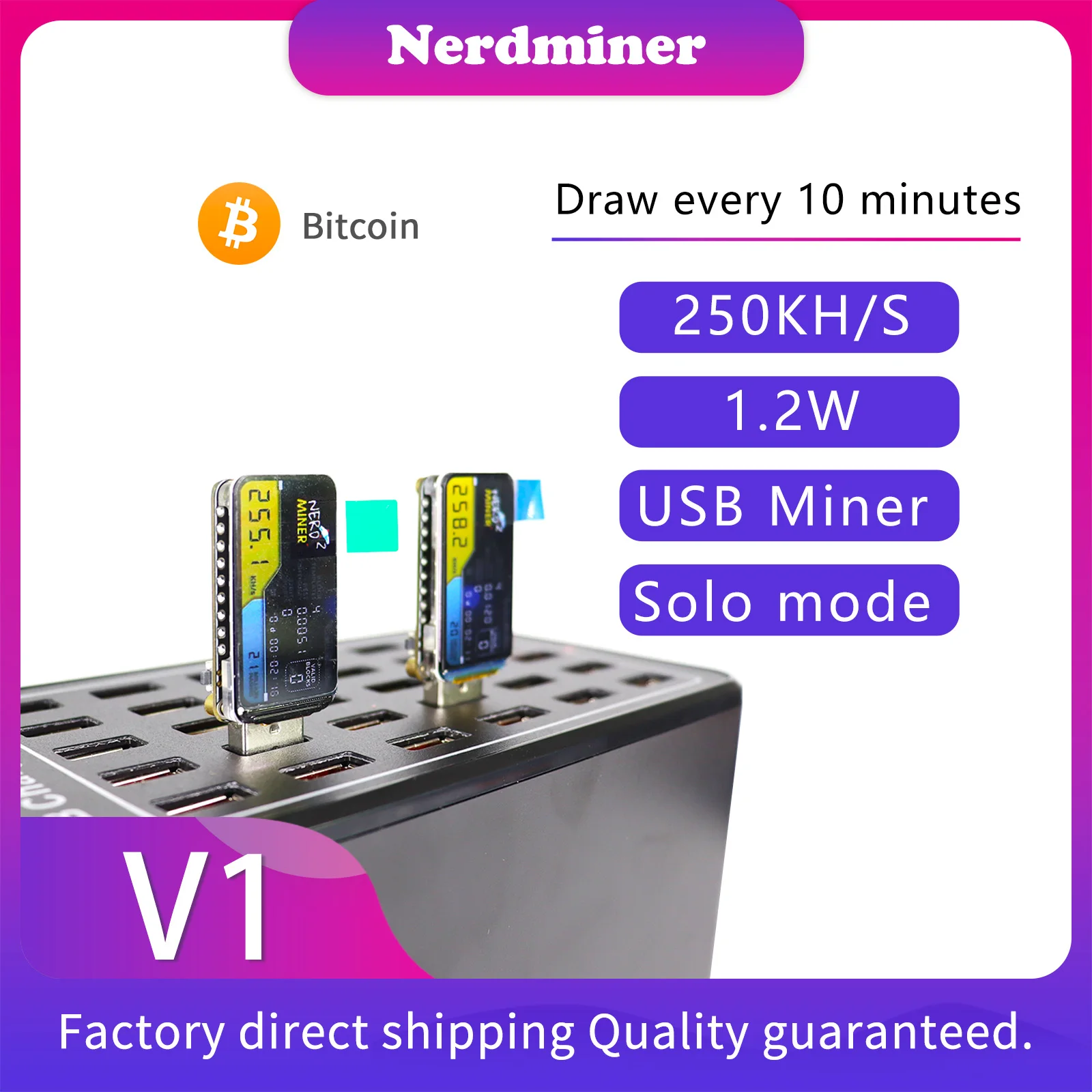

Майнер Lucky Miner LV01 Solo Miner 250KH/s для майнинга криптовалют на блокчейне, машина для майнинга Bitcoin Lottery Miner