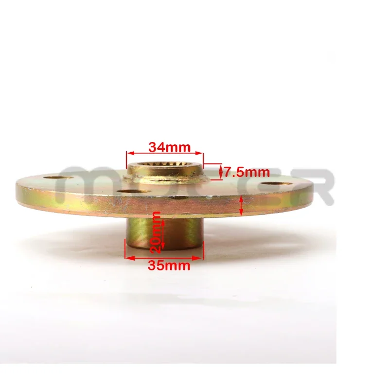 23T 100 مللي متر * 4 M14 * 1.5 STUD محور عجلات للصين 150cc 200cc 250cc300cc الذهاب كارت عربات التي تجرها الدواب الكارتينغ ATV UTV دراجة رباعية المحور الخلفي أجزاء