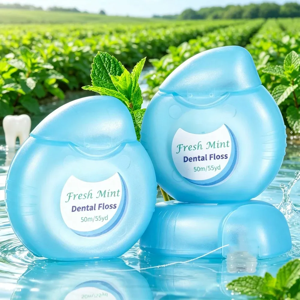 Mint Dental Floss Roll Set Multi-Care Oral Hygiene Tool, Safely Removes Plaque & Residues with Fine Thread, Perfect for Home Use