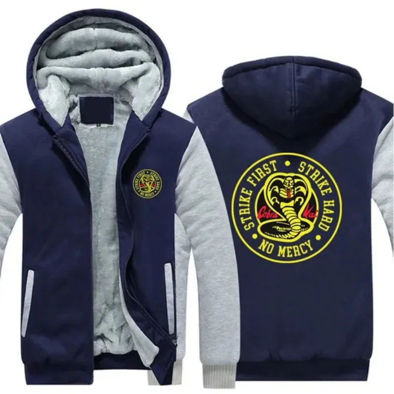 2023 Newest C-Cobras Kais Printed Hoodie Jacket Winter Fleece Thicken Warm Zipper Hoodie Coat Sportswear  Polyester tops