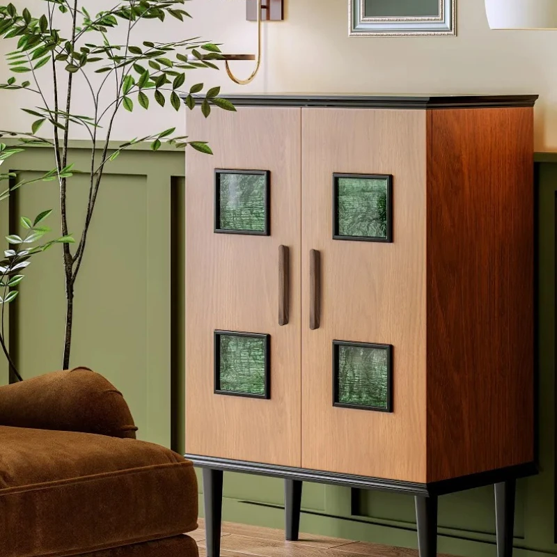 

Modern minimalist long wooden cabinet door handles in natural walnut style for cabinets, wardrobes, drawers, and shoe cabinets