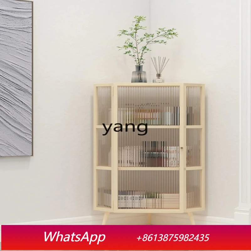 LHH  , corner cabinet simple living room light luxury corner storage triangle cabinet dining side cabinet