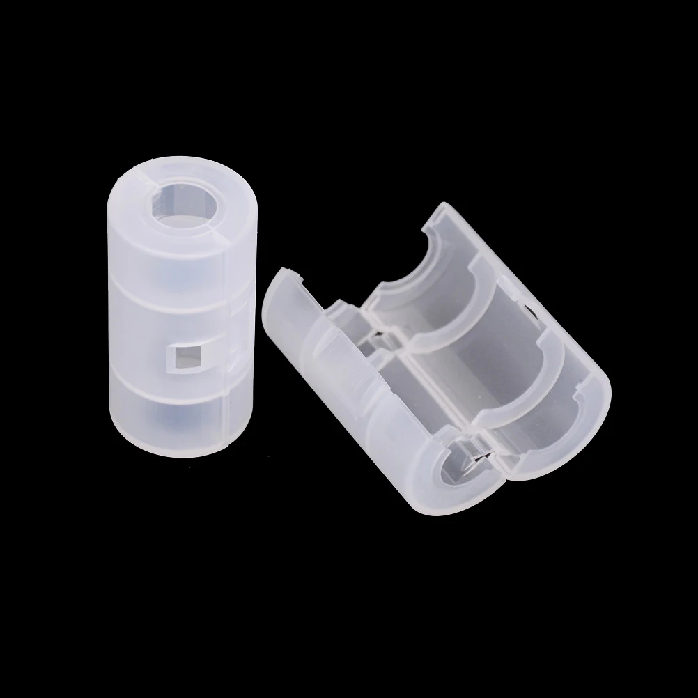 2/4/6PCS AA Battery To Size C Size Cell Battery Converter Adaptor Holder Case Switcher Translucent Battery Conversion Cartridg