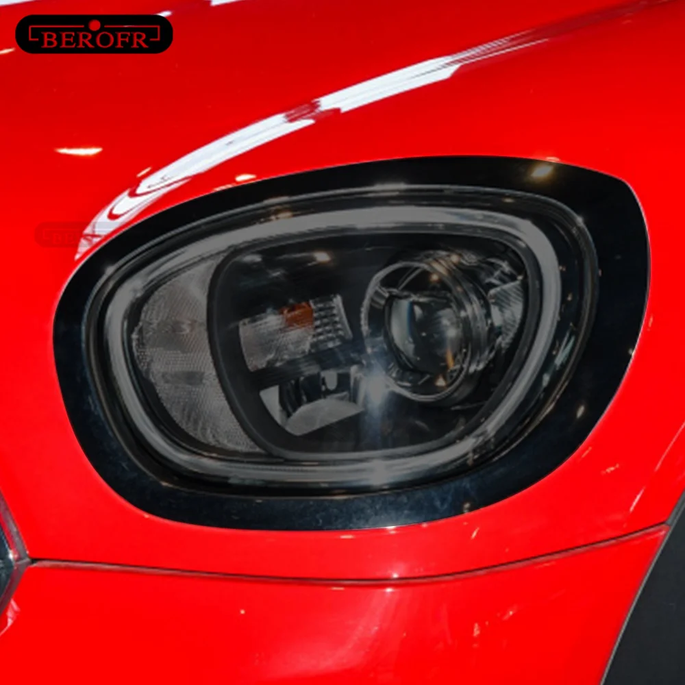 

For MINI Cooper Countryman F60 JCW Car Headlight Protective Film Headlamp Restoration Transparent Black TPU Sticker Accessories