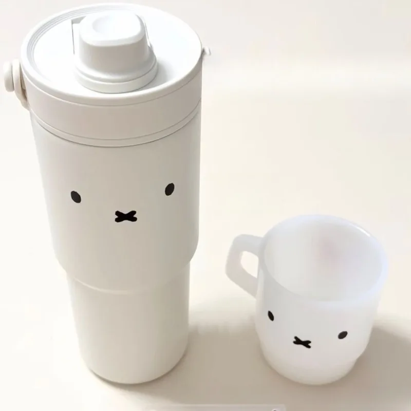 10 Uds. De pegatinas de expresión de la serie Miffy de dibujos animados, estampado creativo bonito, pegatina de taza de agua sin marcar DIY