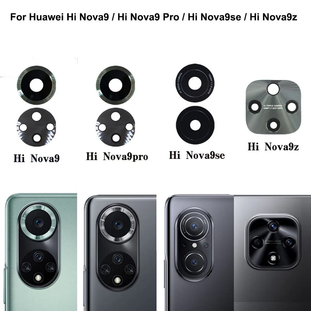 

Протестированный новый для Huawei Hi Nova9 задняя камера стеклянный объектив для Hi nova9 pro se nova9z запасные части замена