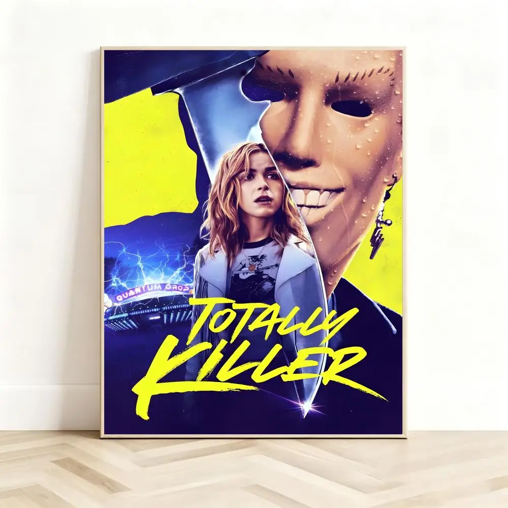 Thrilling Movie T-Totally Killer Poster Classic Self-Adhesive PP Wall Sticker for Living Room Bar Decor Gift