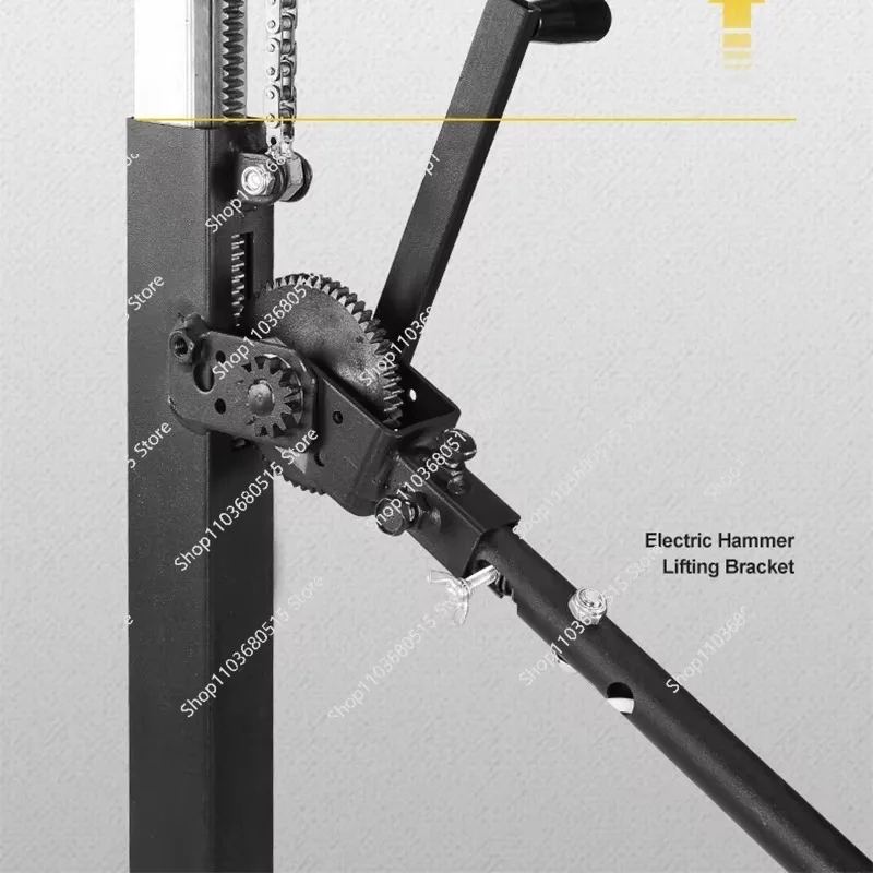 Hydraulic Ceiling Drill Stand Telescopic Reinforced Lift Bracket Construction Tool for Building Renovation Drywall Support