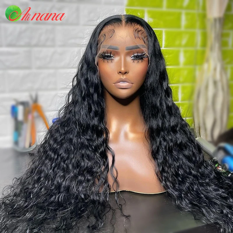 Perruque Lace Frontal Wig brésilienne naturelle bouclée, cheveux humains, 13x4, 13x6, 30 pouces, perruque Lace Frontal transparente, pour femmes africaines