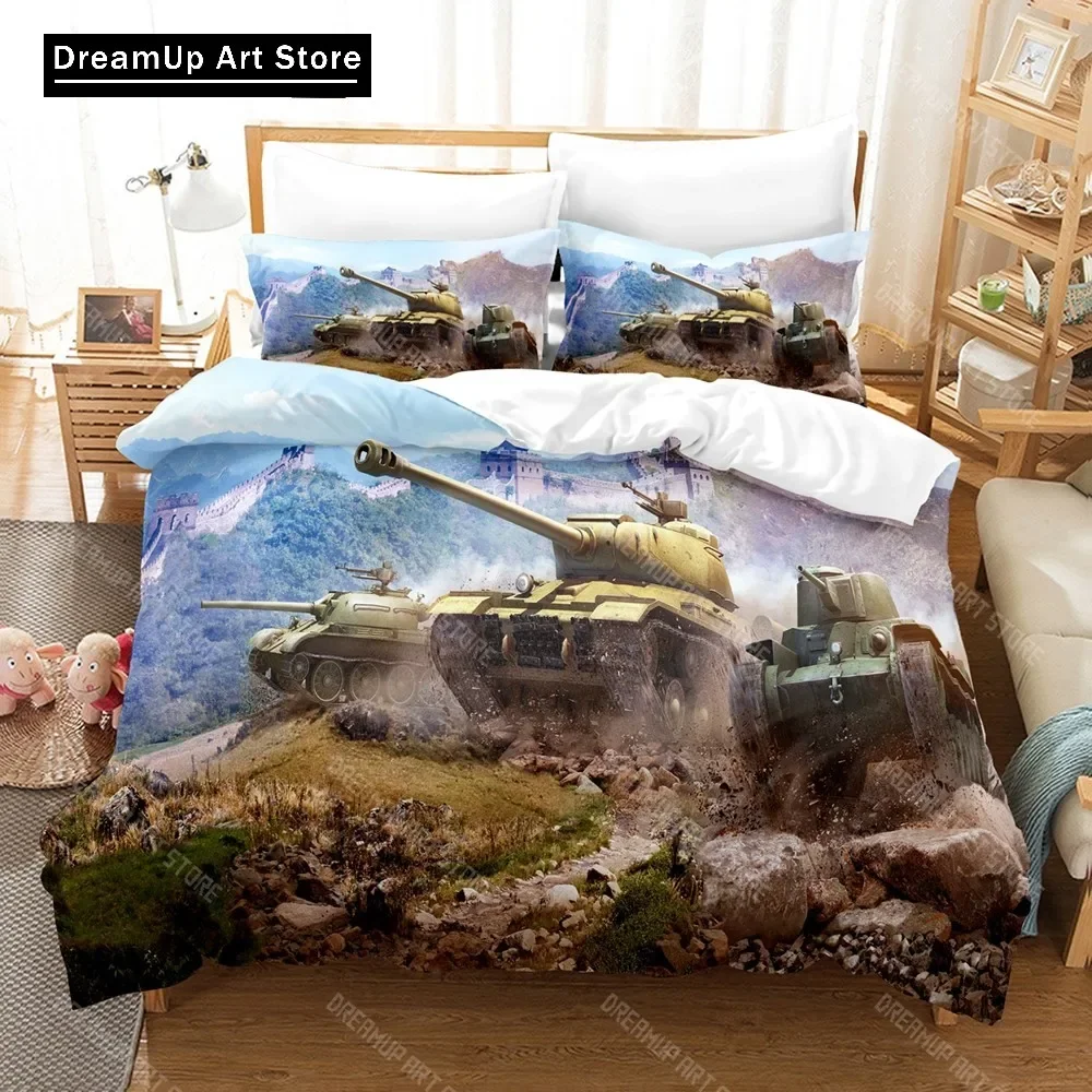

3D пододеяльник с принтом танка, военное оружие, тема для детей, подростков, женщин, мужчин, подарки для спальни, украшения Queen King