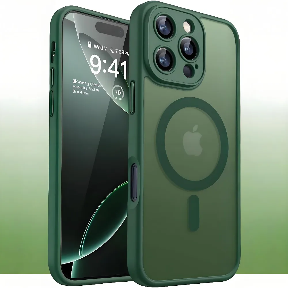 Translucent Magnetic Frosted Matte Phone Case For iPhone 18 Pro 17 16 15 14 13 12 11 Pro Max For Magsafe Wireless Charge Cover